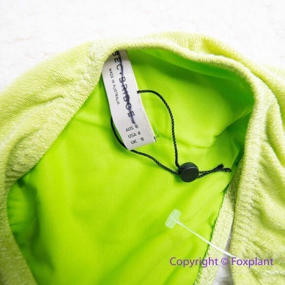NEW Free People x Bec & Bridge‎ appletini lime green bikini bottom, USA size 4 - Picture 8 of 9